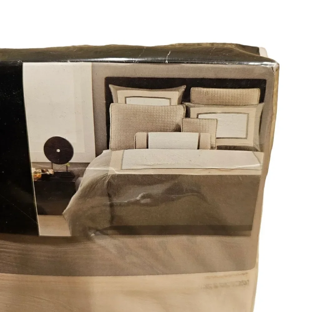 HOTEL COLLECTION Tri-Color Twin Comforter Cover‎ & Bedskirt - NEW